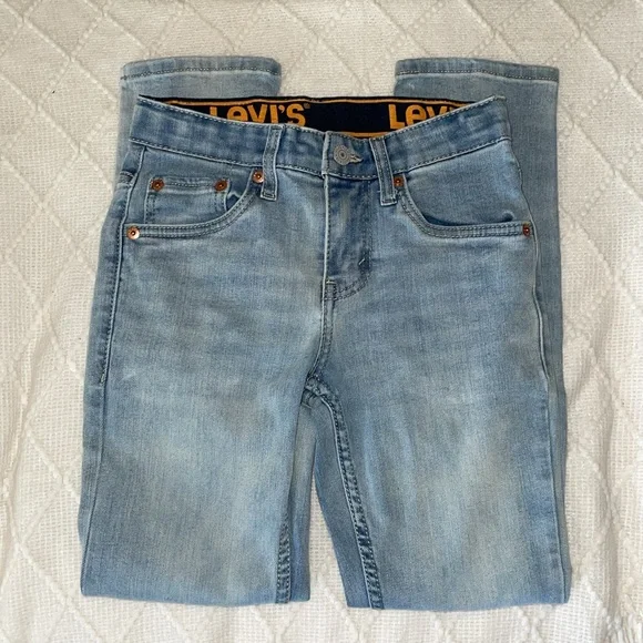 Levi's size 10 Reg.  Light Blue Jeans.  Unisex. - Picture 2 of 6